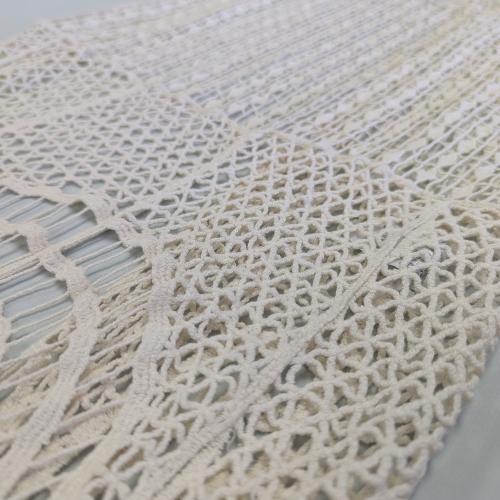 Long Crochet Fringe Vest - Picture 3 of 7